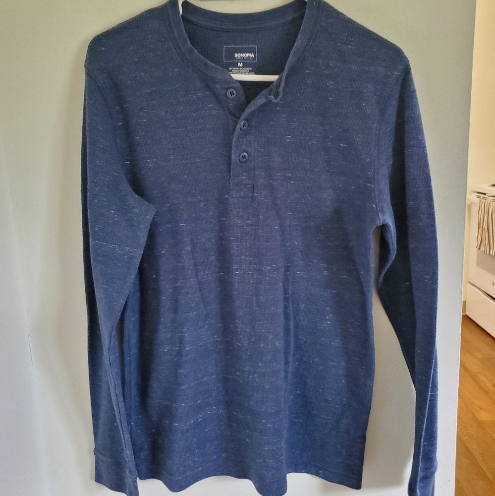 Sonoma men's blue jersey shirt medium